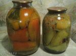 Перец, фаршированный капустой, маринованный