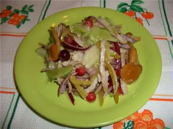 Салат с зеленой редькой