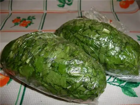 Щавель на зиму (для морозилки)