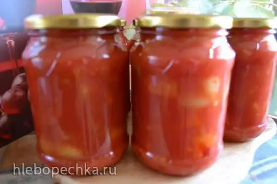 Лечо из сладкого перца с помидорами (венгерское lecso)