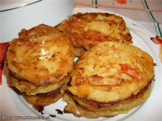 Оладьи с творогом и хурмой