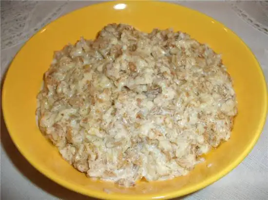 Каша с геркулесовыми и ржаными хлопьями