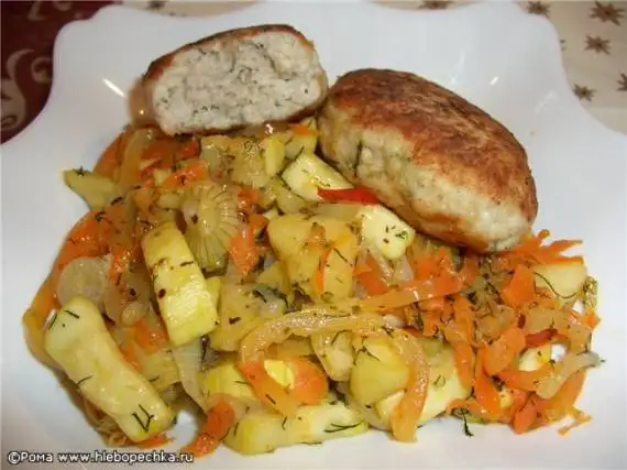 Гарнир овощной с яблоками
