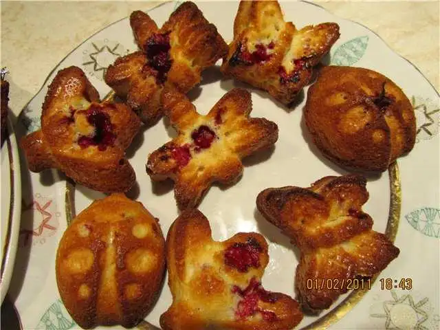 Кексы с начинкой