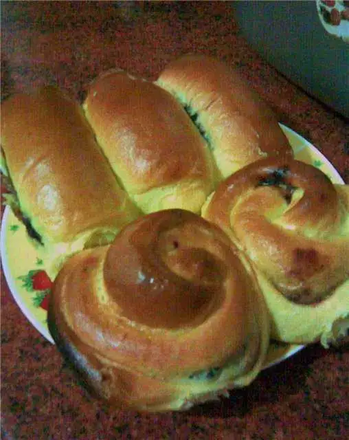 Булочки тыквенные с начинкой