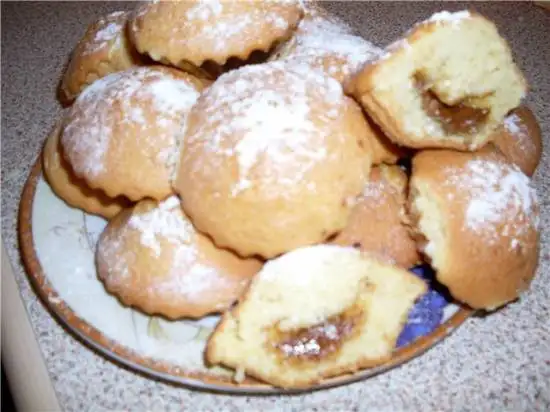 Кексики с вареной сгущенкой