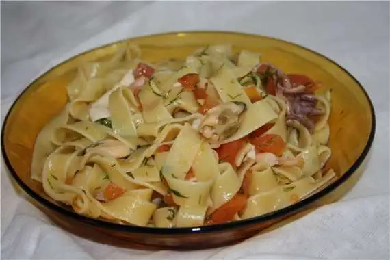 Паста итальянская с морепродуктами