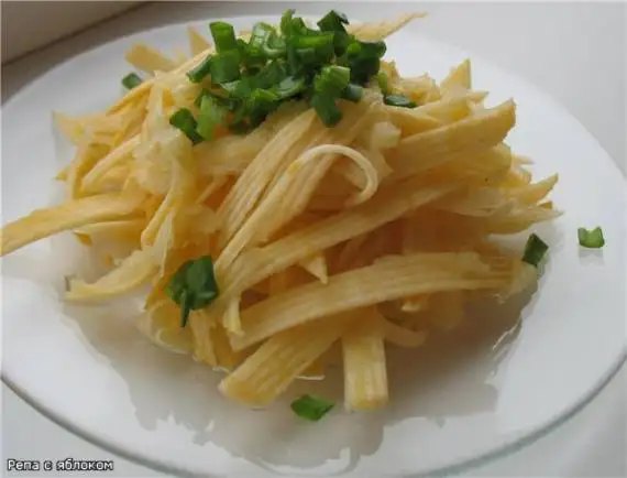 Репа с яблоком