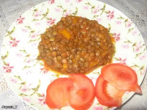 Чечивица с овощами