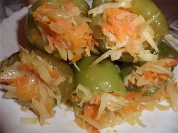 перчики фаршированные овощами