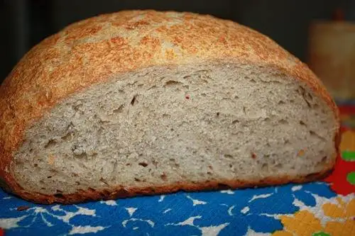 Хлеб по типу итальянского с гречневой мукой (духовка)