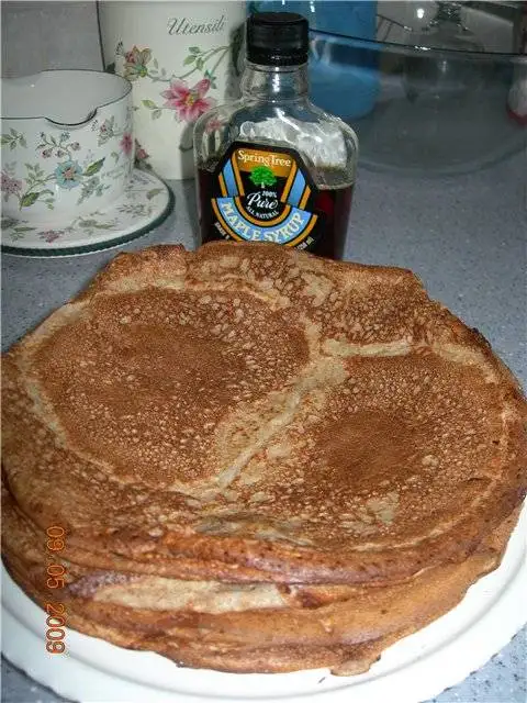 Блинчики на цельной муке с отрубями и геркулесом