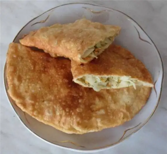 Чебуреки с капустой