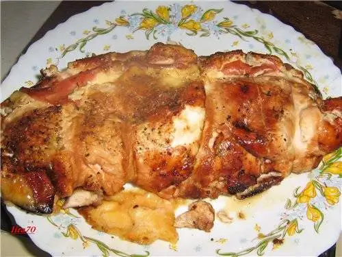 Рулет из куриных грудок