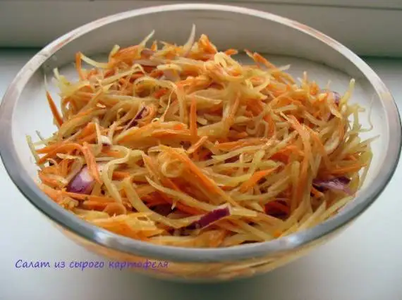 Салат из картофеля и моркови