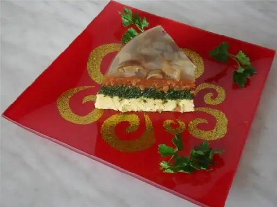 Вегетарианское заливное «Радуга вкуса»