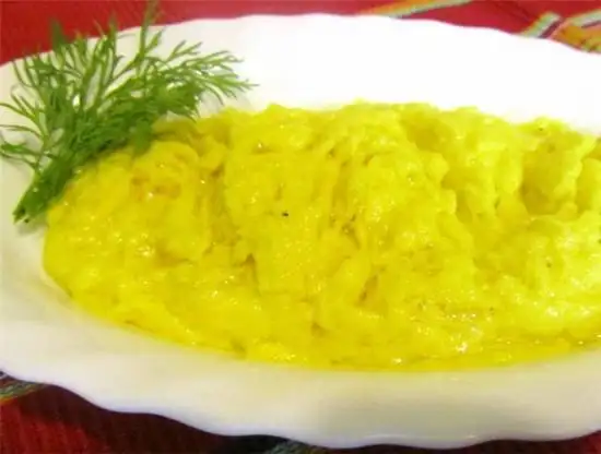 Картофельный соус-гарнир к рыбе