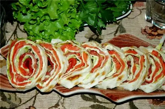 Рулет с сёмгой