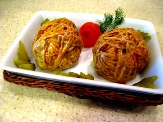 Клубочки с мясом