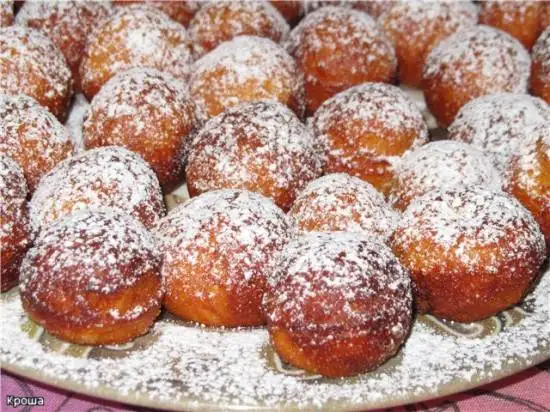 Пончики творожные с корицей