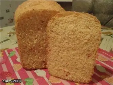 Пшеничный хлеб с сыром и чили (хлебопечка)