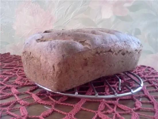 Творожный хлеб с укропом и луком на закваске