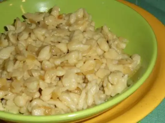 Гарнир – «Клёцки с луком»