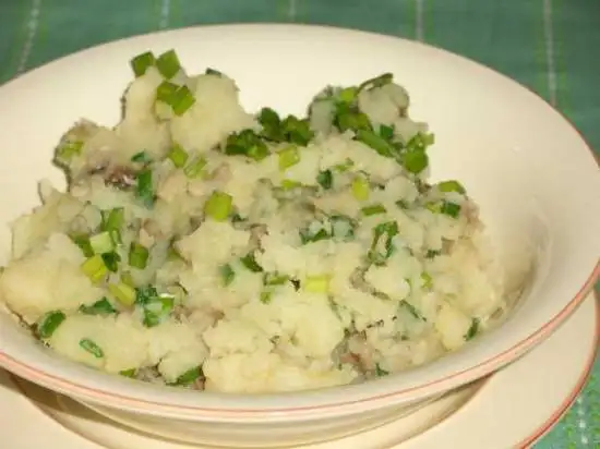 Картофельное пюре с анчоусами