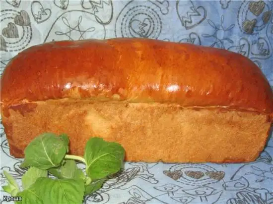 Белый хлеб с мятой (духовка)