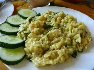 Каша с зеленью и куркумой в мультиварке Panasonic