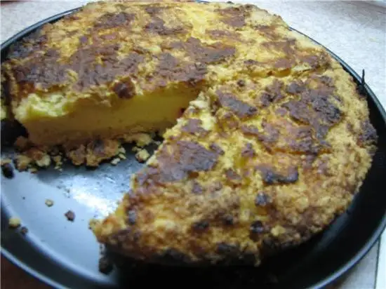 Творожный рассыпчатый пирог