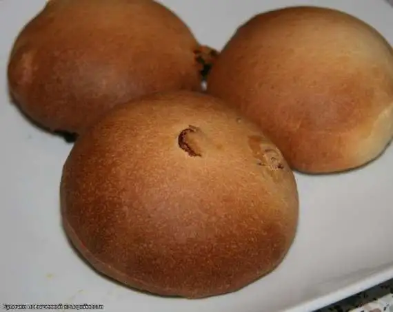 Булочки повышенной калорийности (ГОСТовский рецепт в хлебопечке)