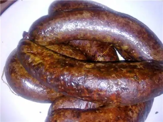 Колбаса домашняя. Свиная и ливерная