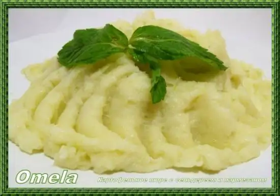 Картофельное пюре с сельдереем и пармезаном