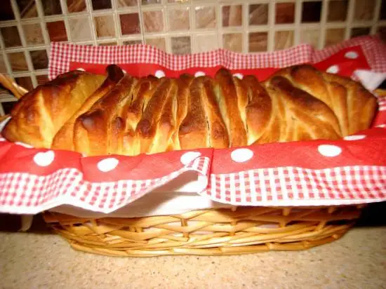 Итальянский хлеб Pane al latte Fisarmonica в духовке