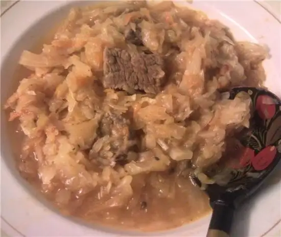 Капуста, тушенная с мясом для Moulinex Minute Cook CE4000