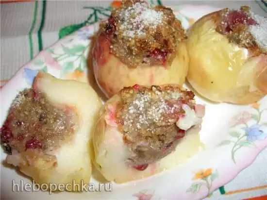 Фрукты с начинками в духовке (рецепты)