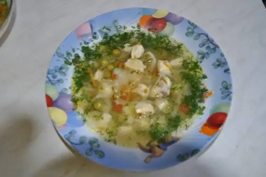 Куриный супчик с овощами (Cuckoo 1054)