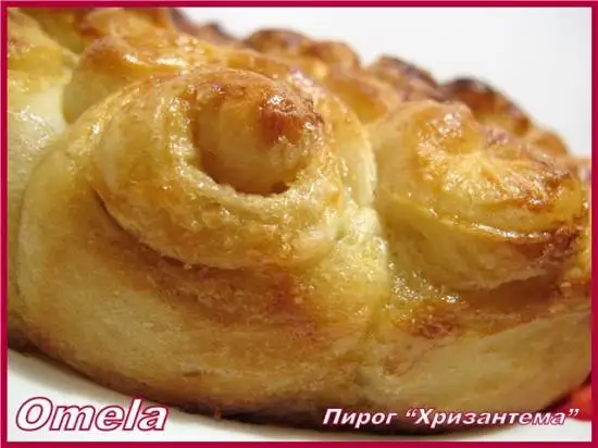 Пирог «Хризантема» (постный)