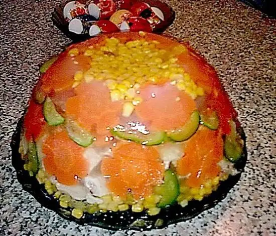 Заливное  из курицы  «Праздничное»