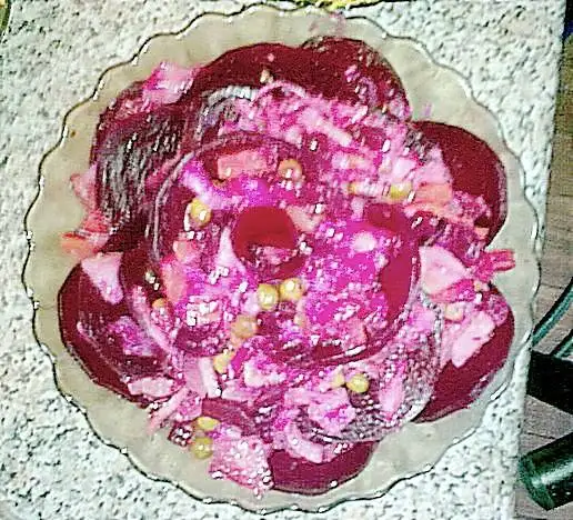 Винегрет с кальмарами