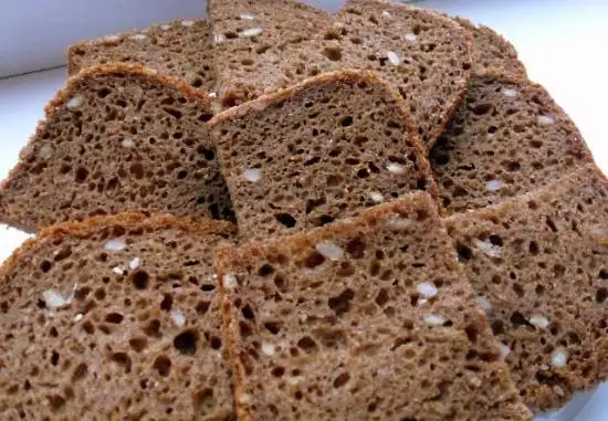 Хлеб ржаной с льняной мукой в хлебопечке