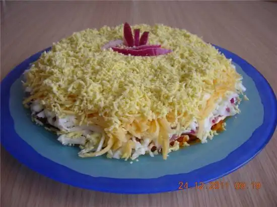 Сырный салат «Нежность»