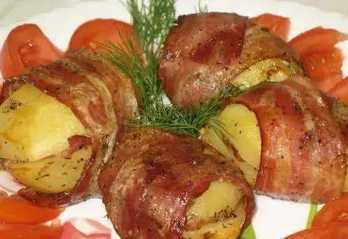 Картофель с грудинкой