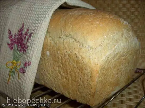 Хлеб с итальянской цельнозерновой мукой на твороге (духовка)