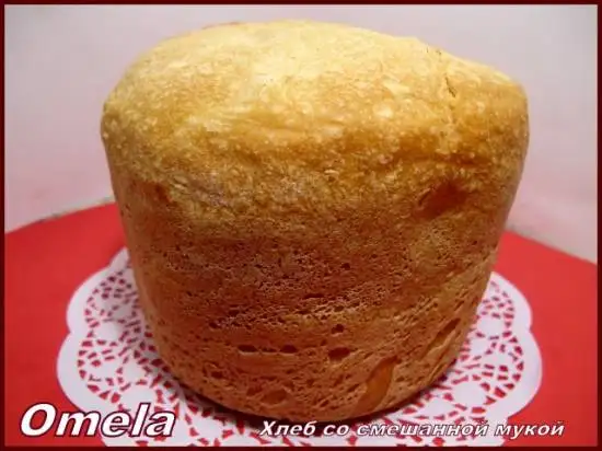 Хлеб со смешанной мукой (хлебопечка)