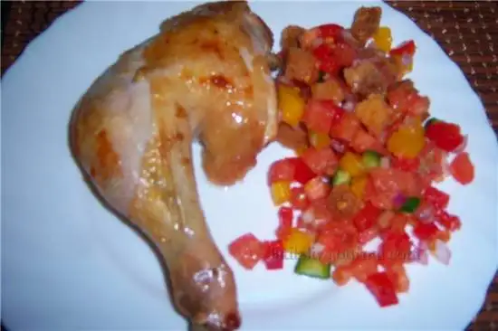Жареная курица сухого посола (знаменитый рецепт)