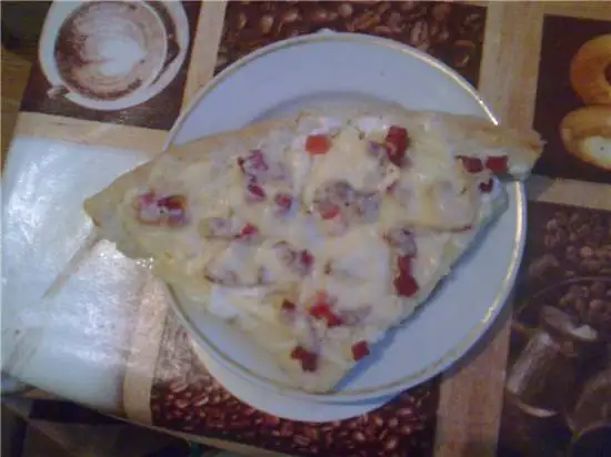 Пицца из картофельного пирога