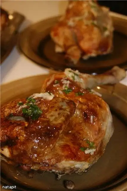 Цыплята с чесночным соусом