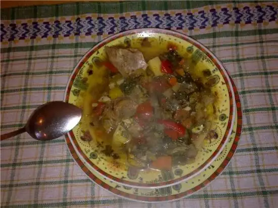 Шурпа из говядины в мультиварке